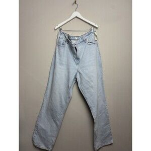 Abercrombie & Fitch Womens Jeans Lught Wash 90's Straight Size 35 Ultra High